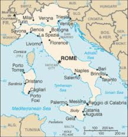 Romans Control Italy; 270 BCE
