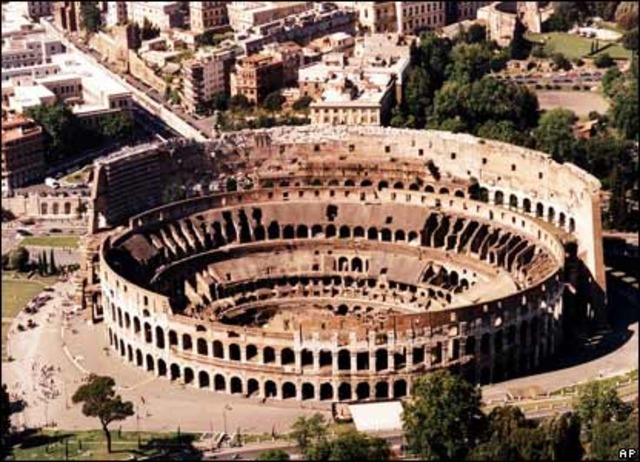 Roman Colosseum is built; 80