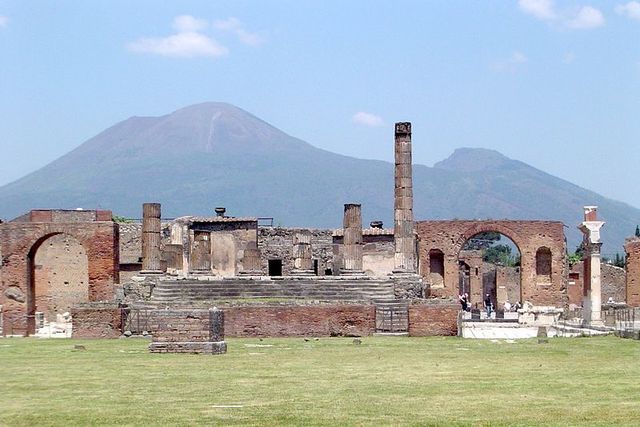 [ 79 BCE; Vesuvius expoldes