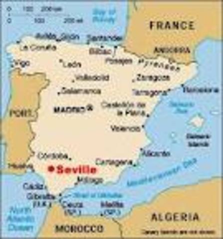 Echec d'un raid viking a Seville (Espagne)