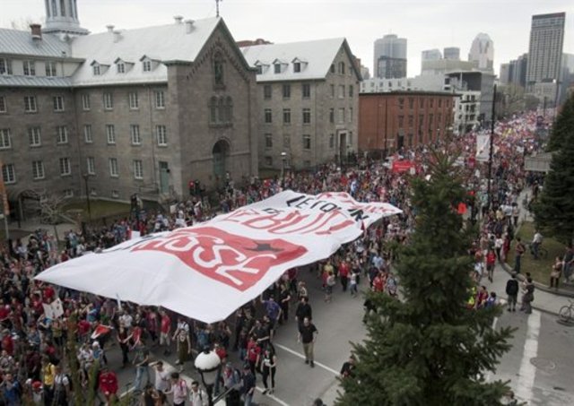 Quebec government, student protesters exchange warnings one day after big rally