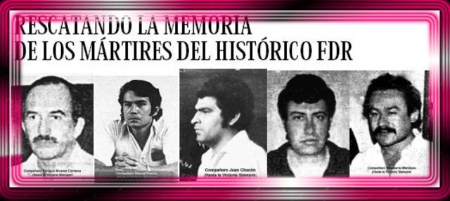 (27 de noviembre de  1980) Dirigentes del FDR son asesinador por Escuadrón de la muerte
