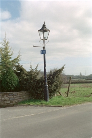 Gas street lighting common in Britain