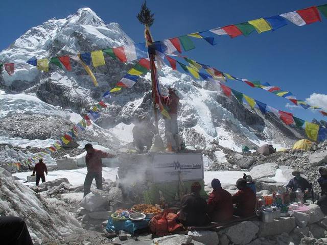 Had Puju ceremony at base camp