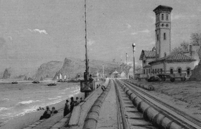 Overland telegraph connects Australia to Asia