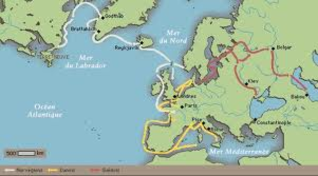 Raids des Vikings le long de la côte méditerranéenne