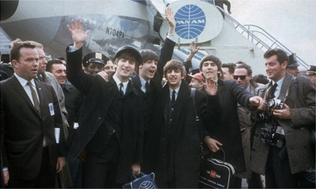 Beatles Arrive at JFK Airport