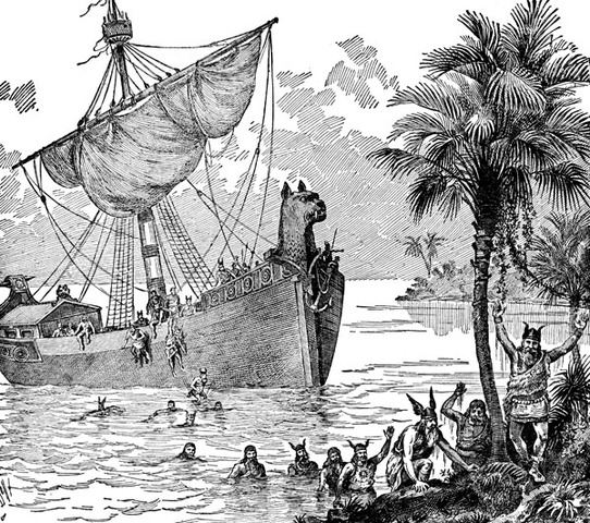 Des voiliers vikings arrivent a Terre-Neuve