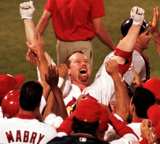 Mark McGwire hits 70 home runs