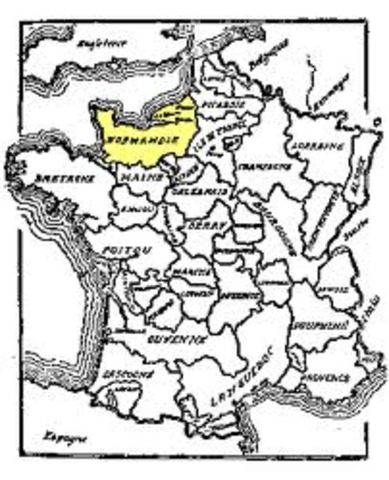 Le chef viking Rollon obtient des terres des Francs et fonde la Normandie en France