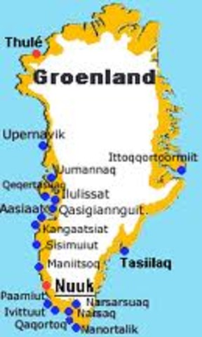 le chef viking Erik le Rouge decouvre Groenland.