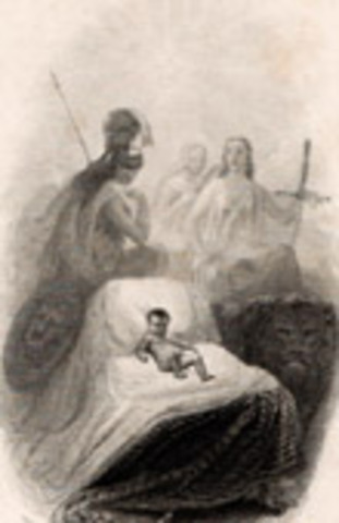 The birth of Napoleon