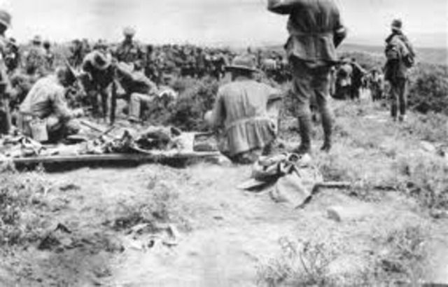 Turkish attack at ANZACS