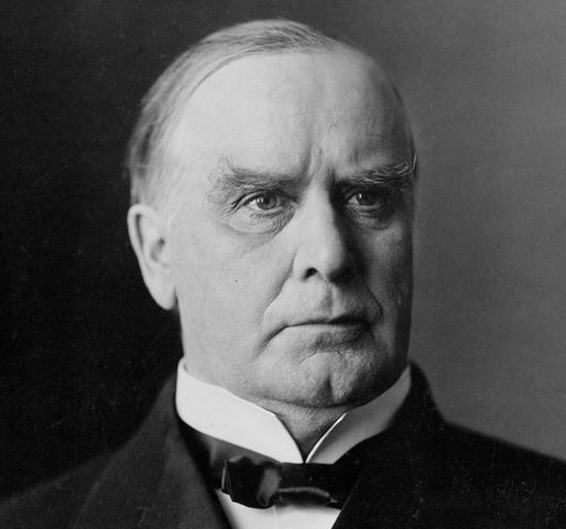 William McKinley declares war on Spain,begins Spainish American War