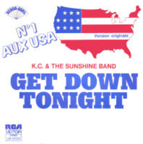 "KC and the Sunshine Band" as apporte le chanson, "Get Down Tonight." C'est un de leurs cinq tubes en le "Top 100 Billboard."