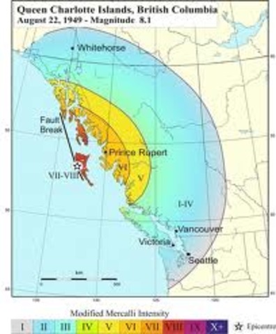 Queen Charlotte Islands earthquake