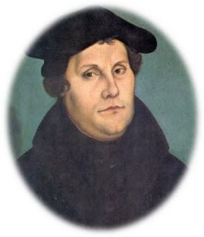 Inicio de la reforma protestante por Martín Lutero