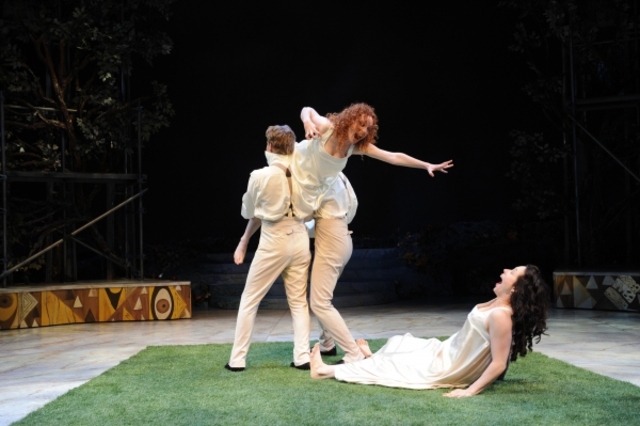 Helena and Hermia get into a fight.