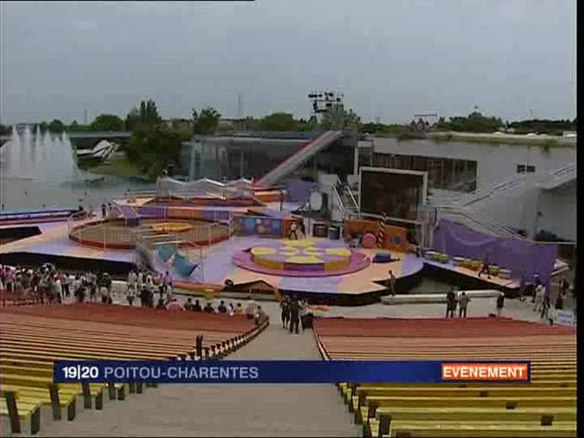 Préparatifs de l'émission 'Intervilles'