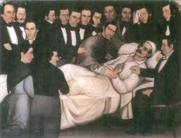 Fallición de Francisco de Paula Santander