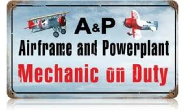 Start of my Aviation Mechanic career