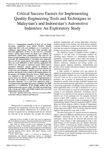 Revista Quality Engineering