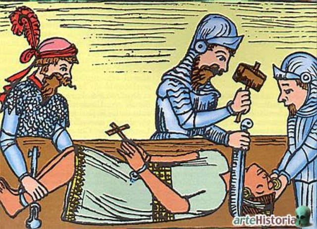 Ejecucion de Atahualpa