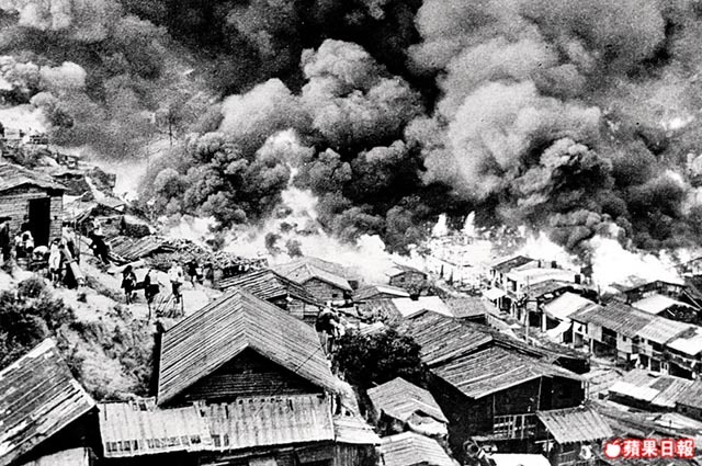 石硤尾木屋區發生大火