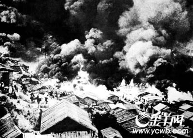 香港九龙石硖尾发生特大火灾