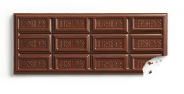 Creates the molded chocolate bar that we know today