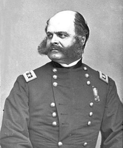 General Burnside replaces McClellan as Commander of Union Army