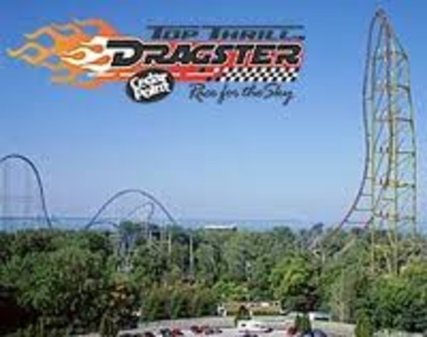 Top Thrill Dragster opens at Cedar Point amusement park in Sandusky, Ohio