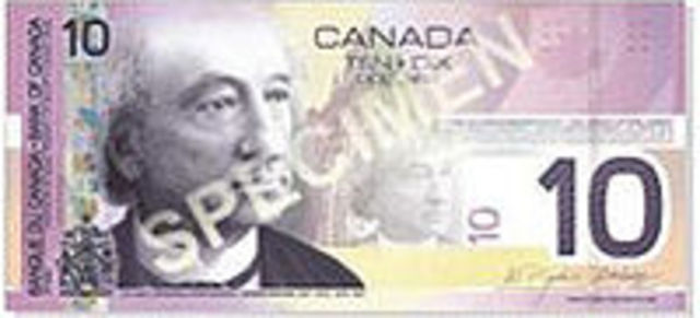 new canadian ten dollar bill