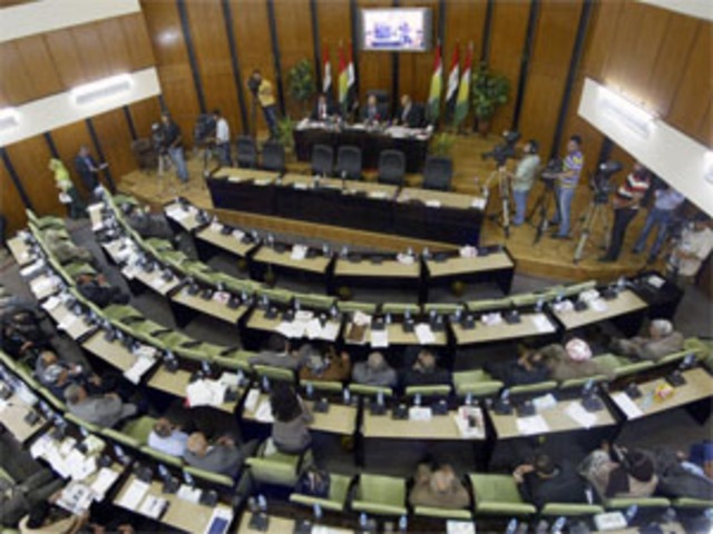 Iraqi Kurdish Parliament meets.