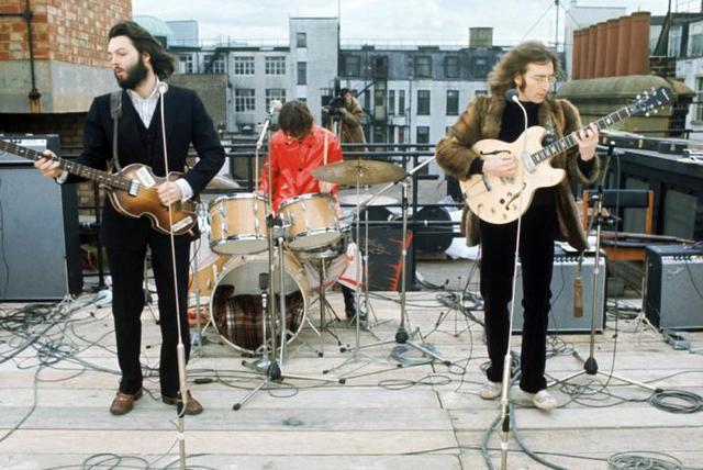 The Beatles make last public performance