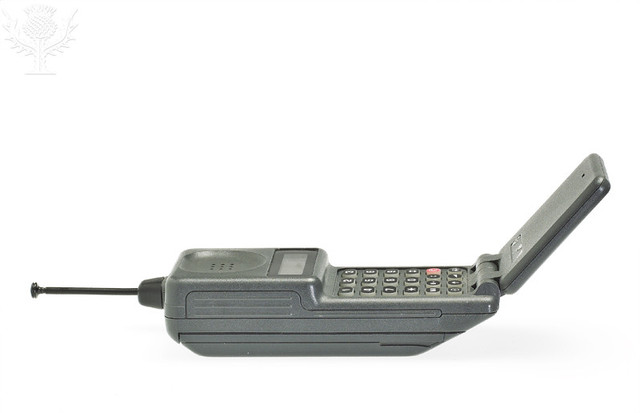 Grandpa got first mobile phone