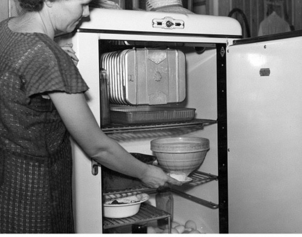 Grandmas first refrigerater
