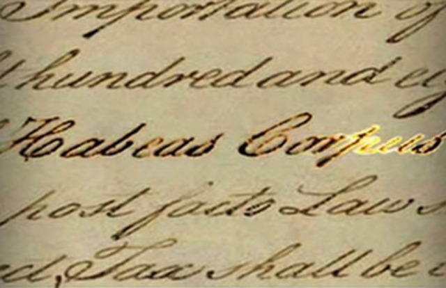 Lincoln suspension of Habeas Corpus