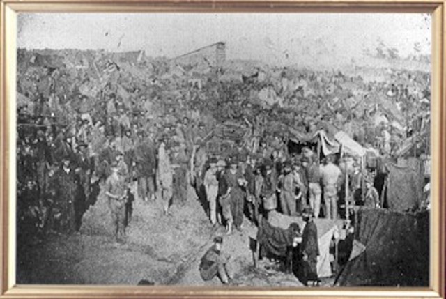 Highest number of Union prisoners at Andersonville