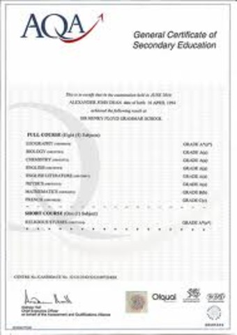 introduction of GCSE