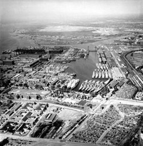 Fire in the Philadelphia Ship Yard