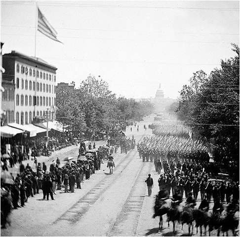 Sherman's army marches through Washington