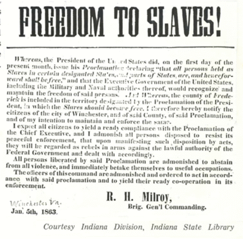 Emancipation Proclamation is Published