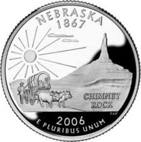 Nebraska becomes a state