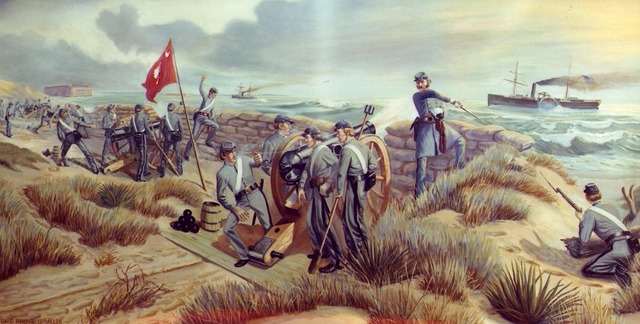 Star of the West Is Fired Upon at the Entrance To Charleston Harbor