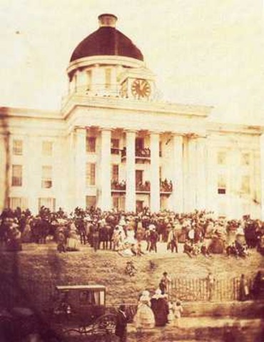 Seceded states held a Convention in Montgomery, Alabama.