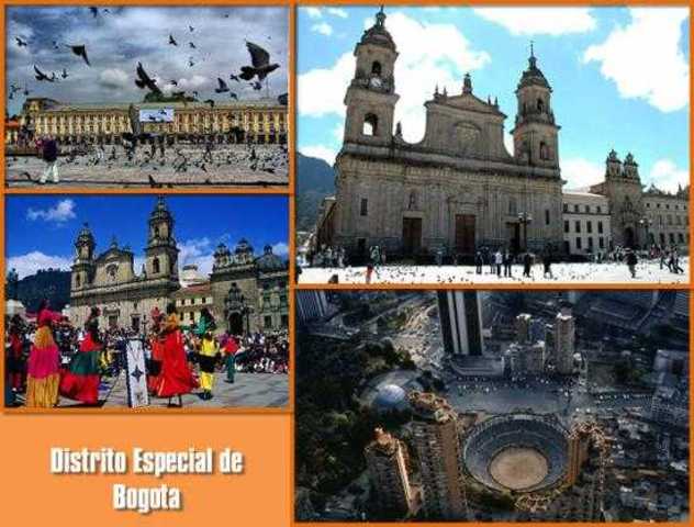SE PROCLAMA A BOGOTA COMO DISTRITO ESPECIAL