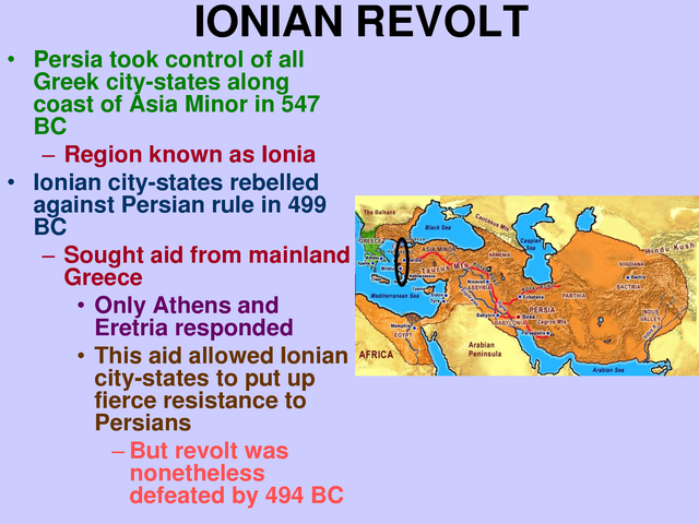 BCE, The Start Of The Ionian Revolt