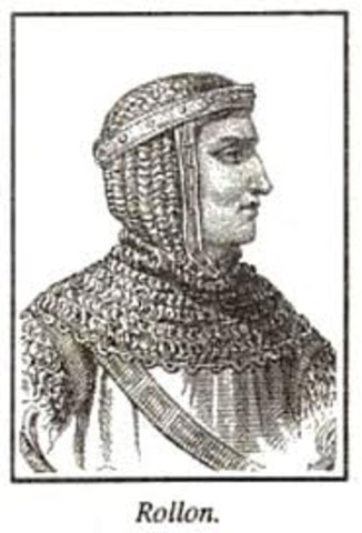 rollen obtient des terres fonde la normandie en france
