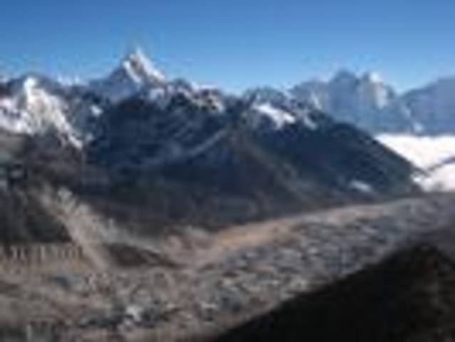 reach 16,000 Ft, Khumbu Glacier, 12 miles